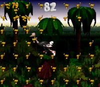 une photo d'Ã©cran de Donkey Kong Country sur Nintendo Super Nes